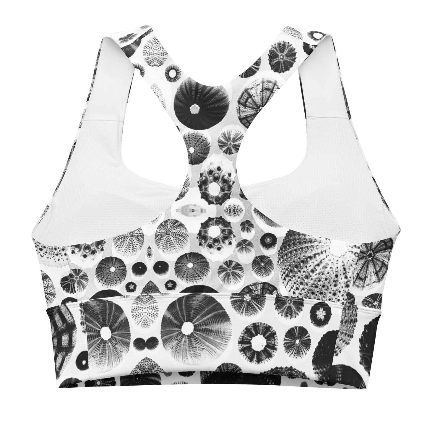 Urchin Glad You Came? - Longline Sports Bra (White Background)