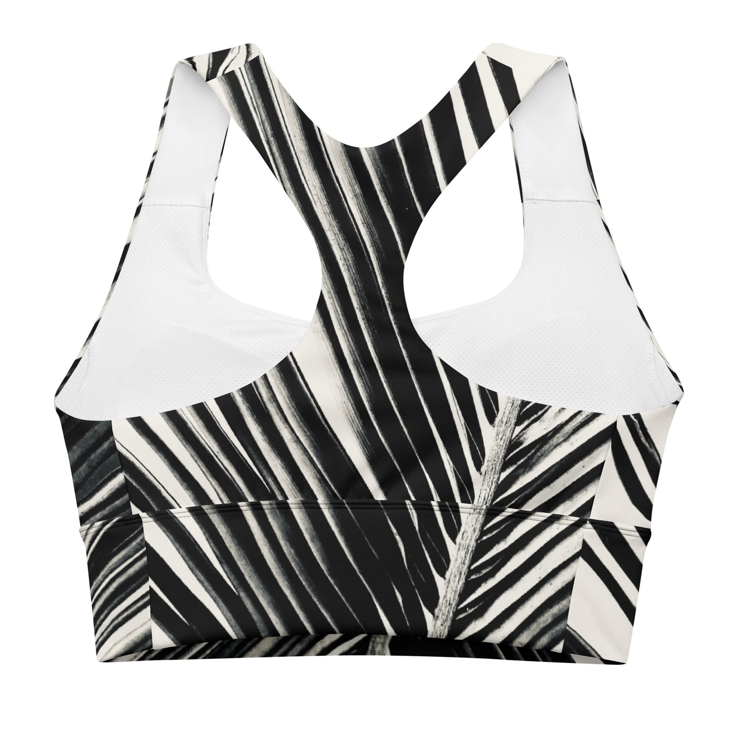 Pondering Palm - Longline Sports Bra