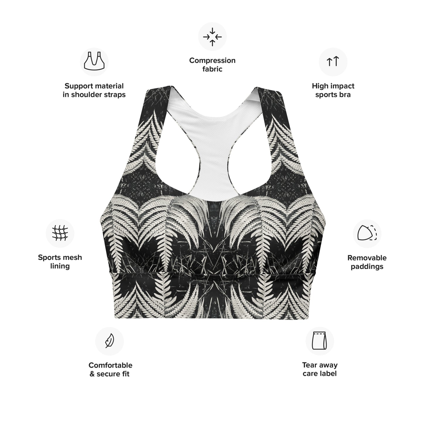Fernology - Longline Sports Bra