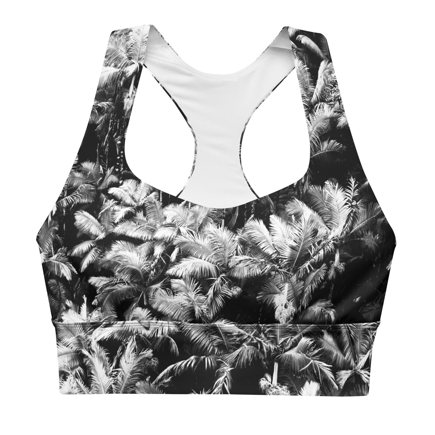 Palm Paradise - Longline Sports Bra