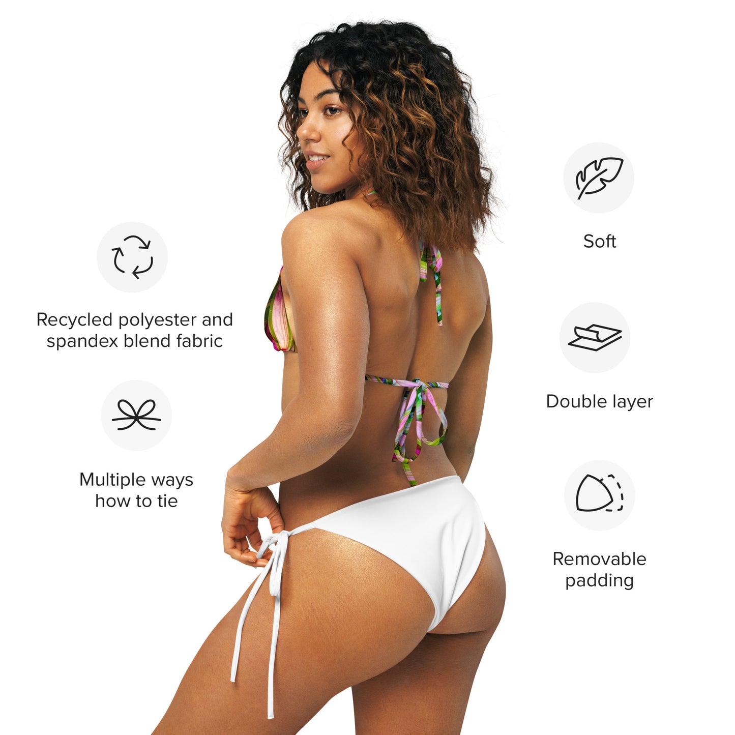 Bromeliad Fiesta - String Bikini Top