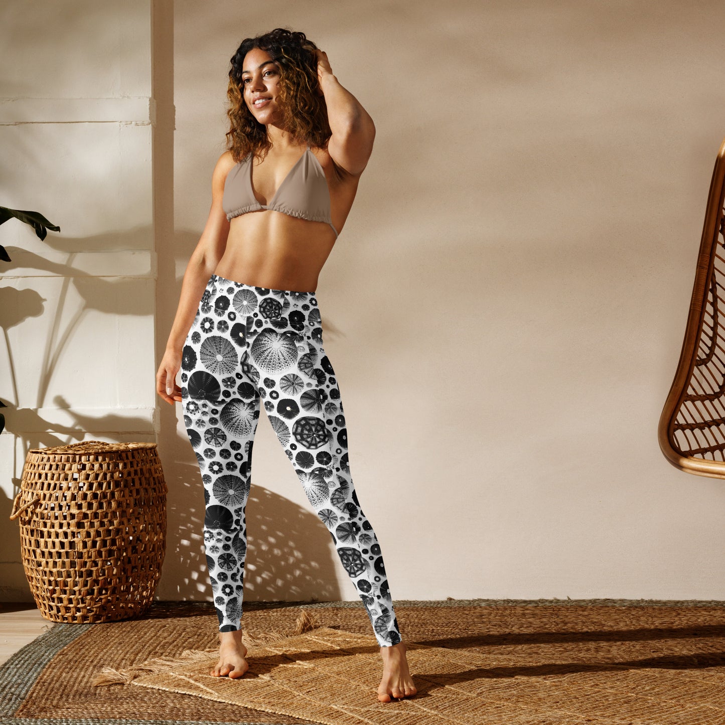 Urchin Glad You Came? - Athletic Leggings (White Background)
