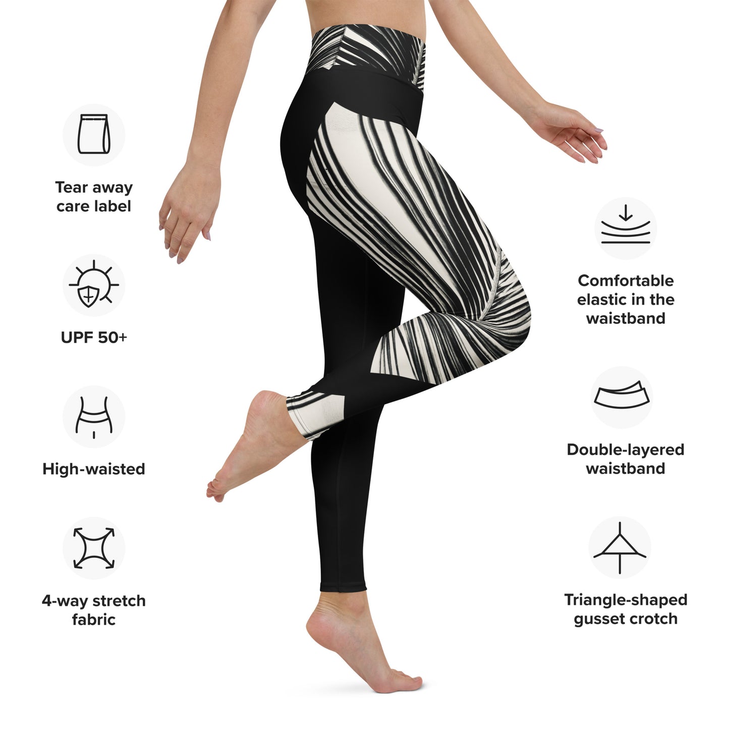 Pondering Palm - Athletic Leggings