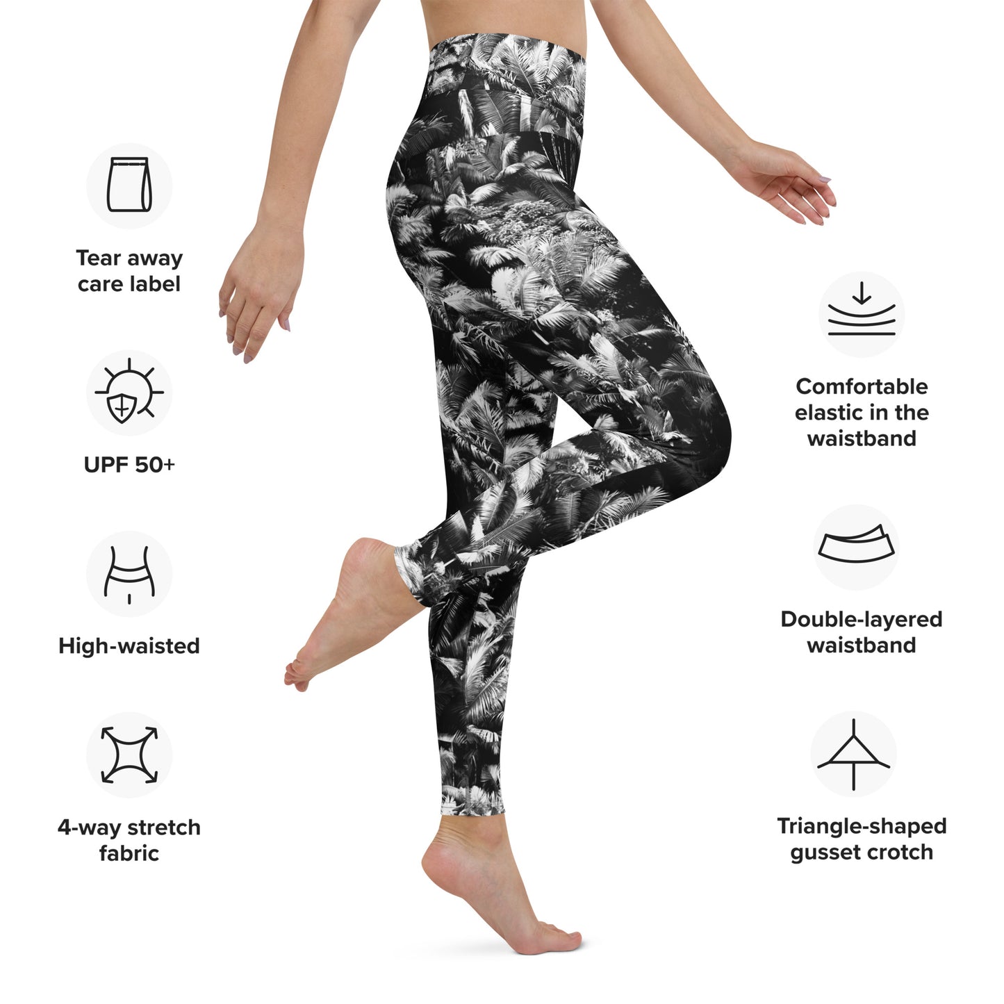 Paradise Palms - Athletic Leggings
