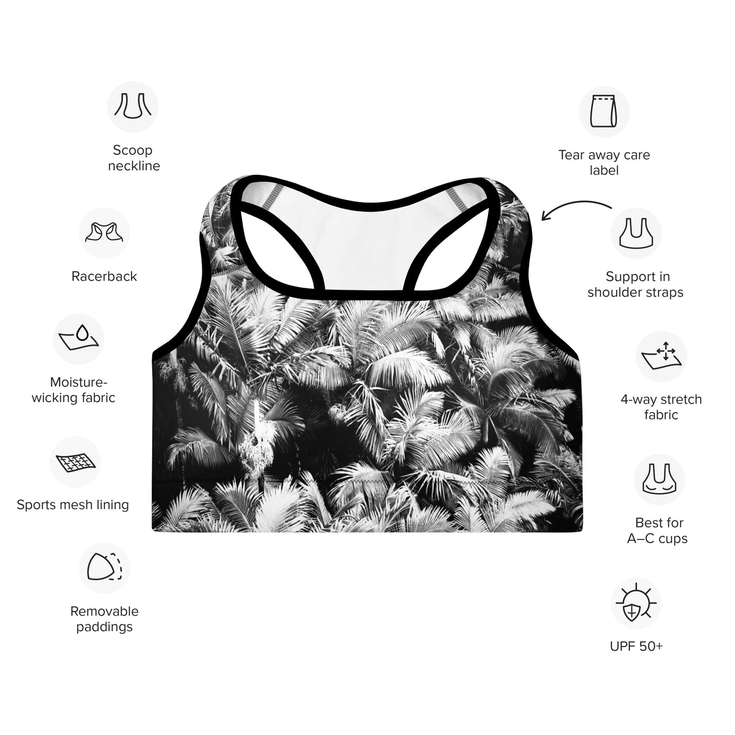 Palm Paradise - Sports Bra