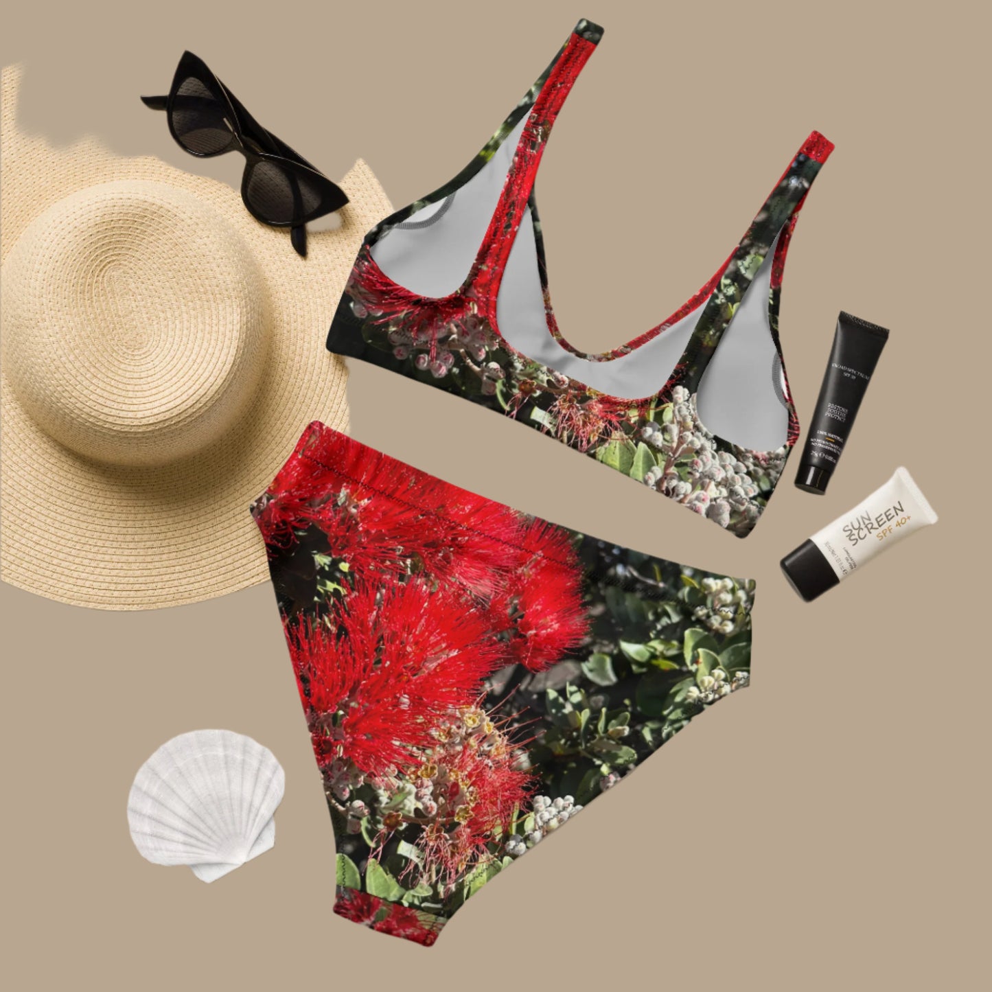 Ohia Lehua Kine o' Luv - High Waisted Bikini Set