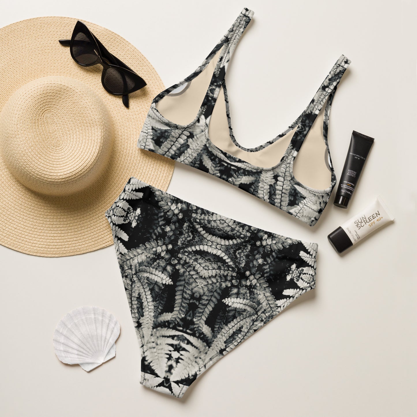 Fernology - Recycled high-waisted bikini