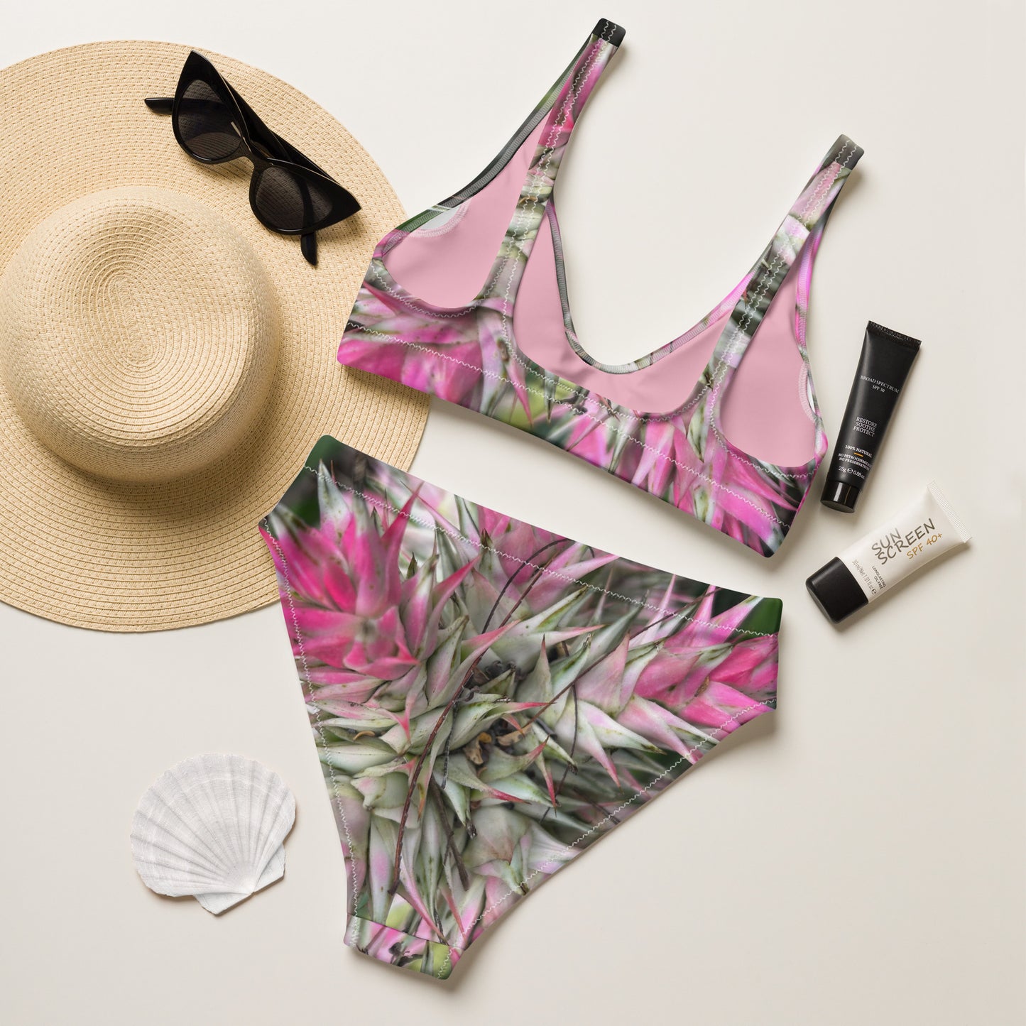 Sassy Pink Stellata - High Waisted Bikini
