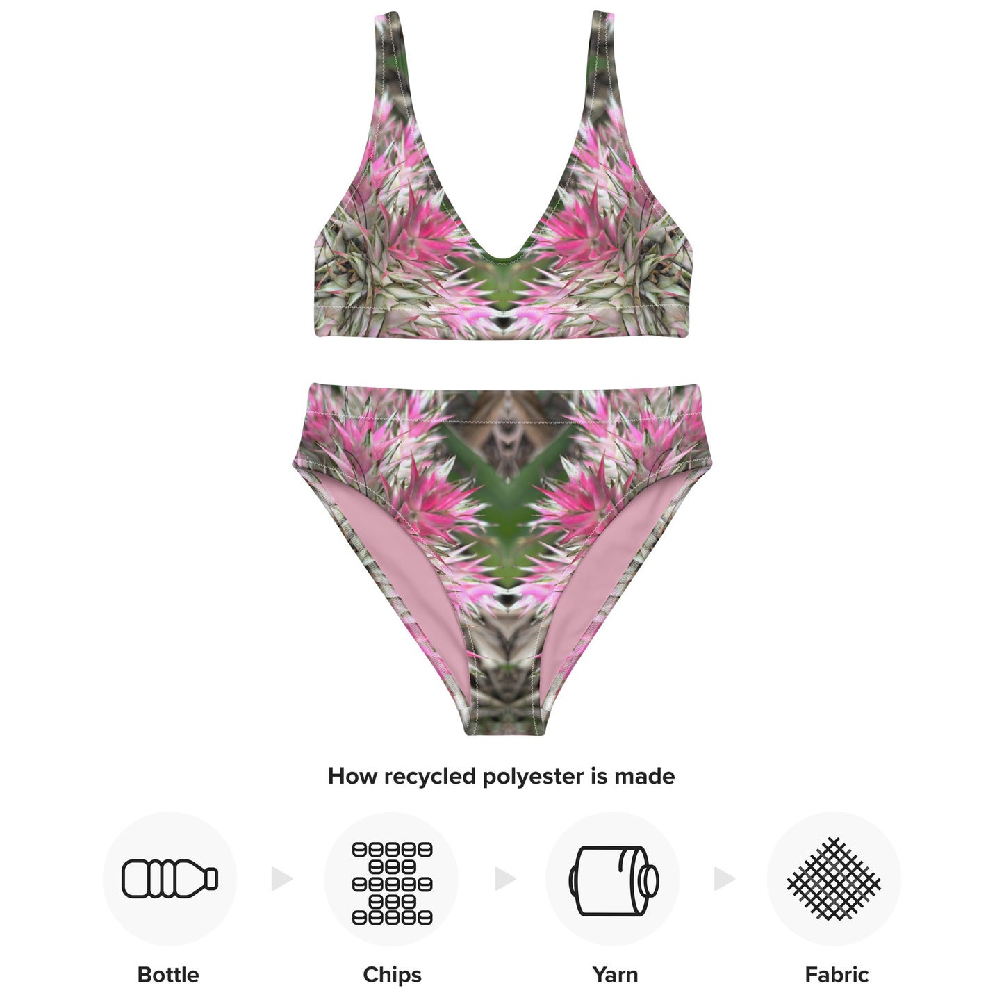 Sassy Pink Stellata Kaleidoscope - High Waisted Bikini