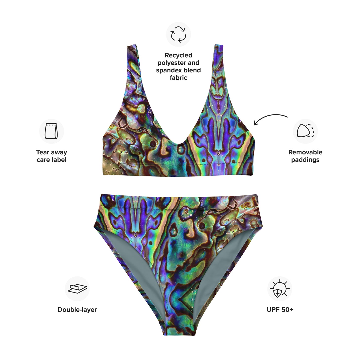 Abalone Dream - High Waisted Bikini Set