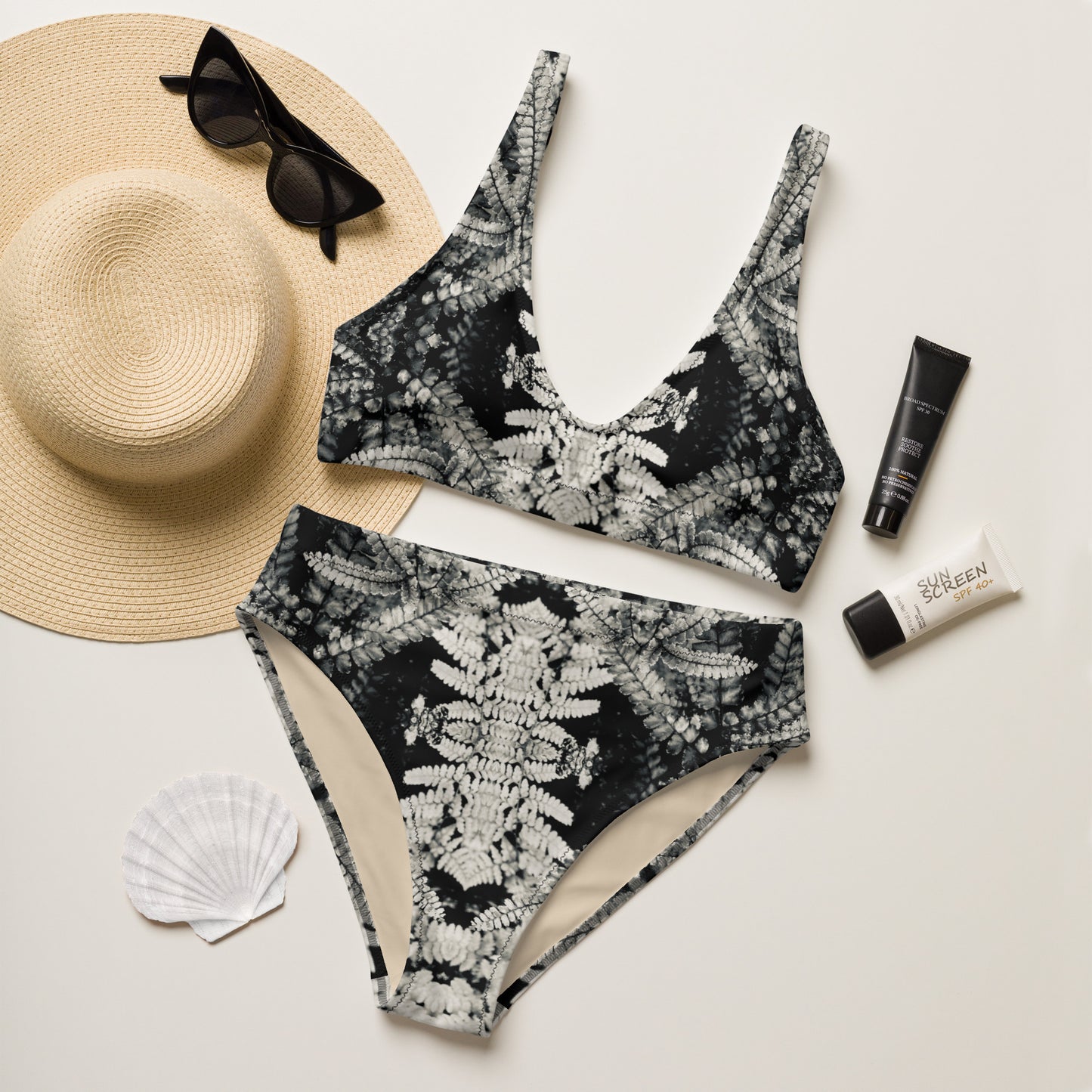 Fernology - Recycled high-waisted bikini