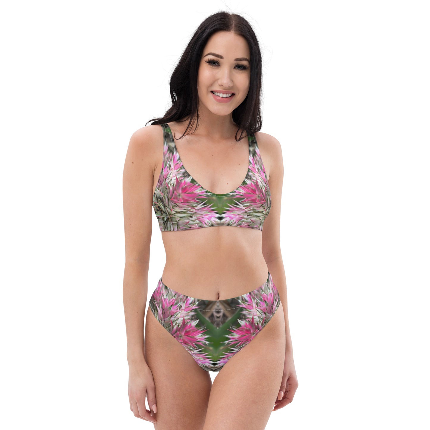Sassy Pink Stellata Kaleidoscope - High Waisted Bikini