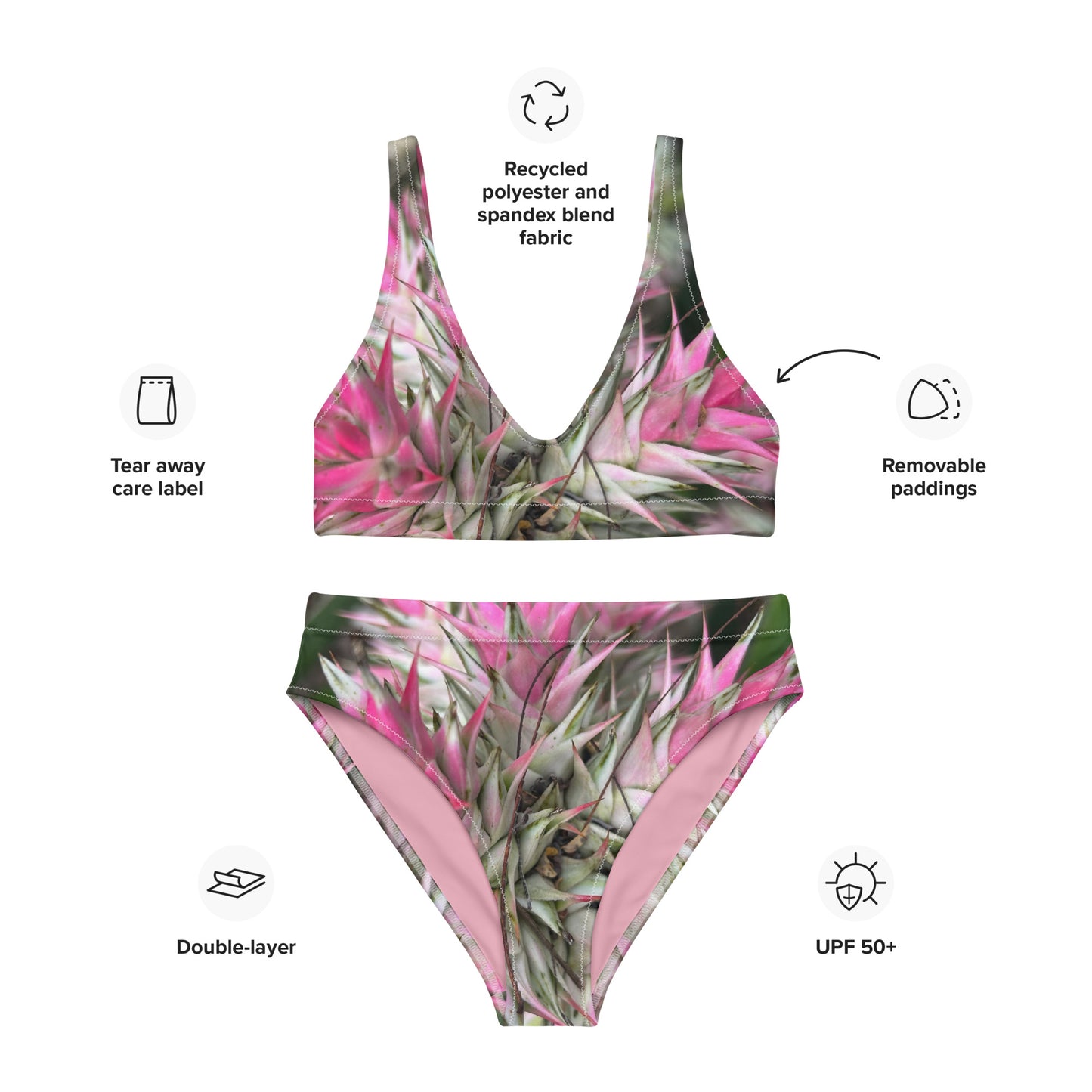 Sassy Pink Stellata - High Waisted Bikini