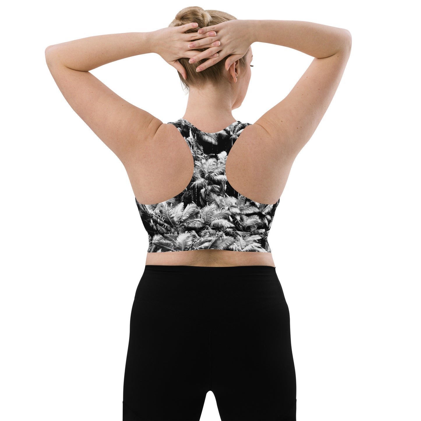 Palm Paradise - Longline Sports Bra
