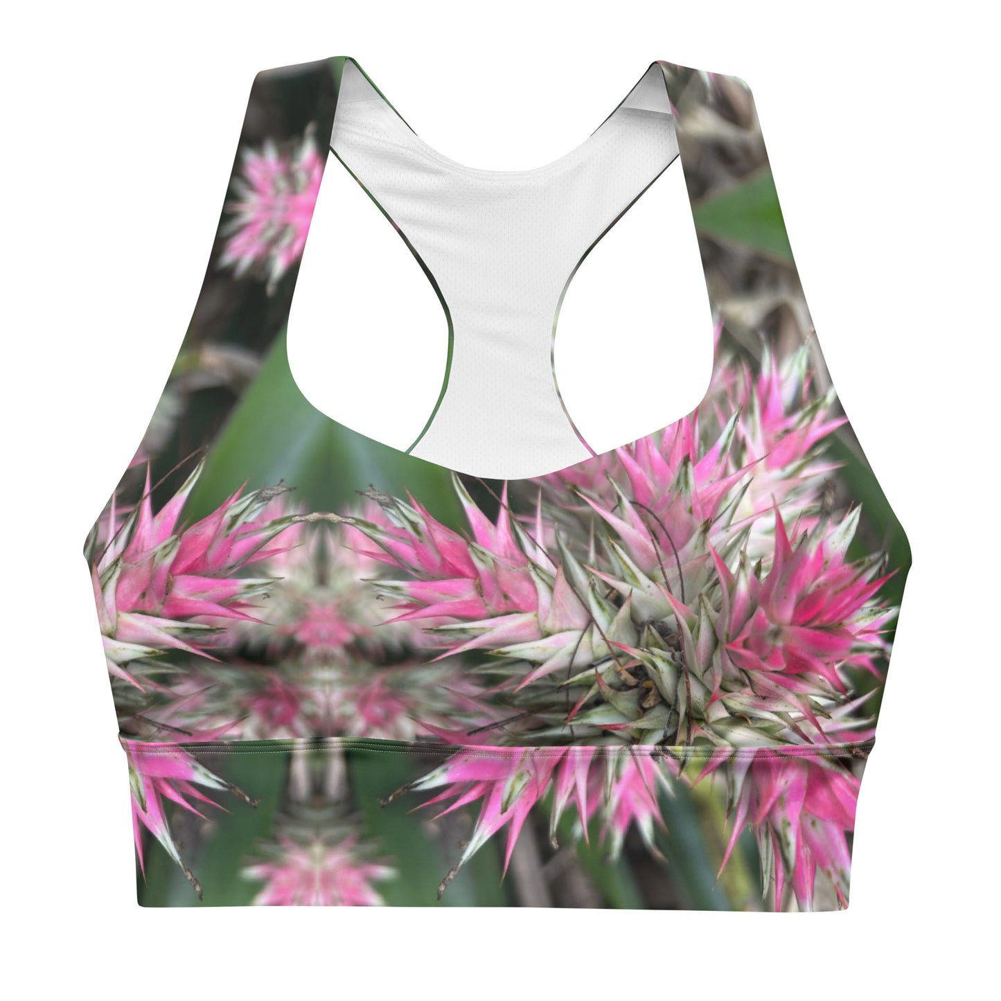 Sassy Pink Stellata - Longline Sports Bra