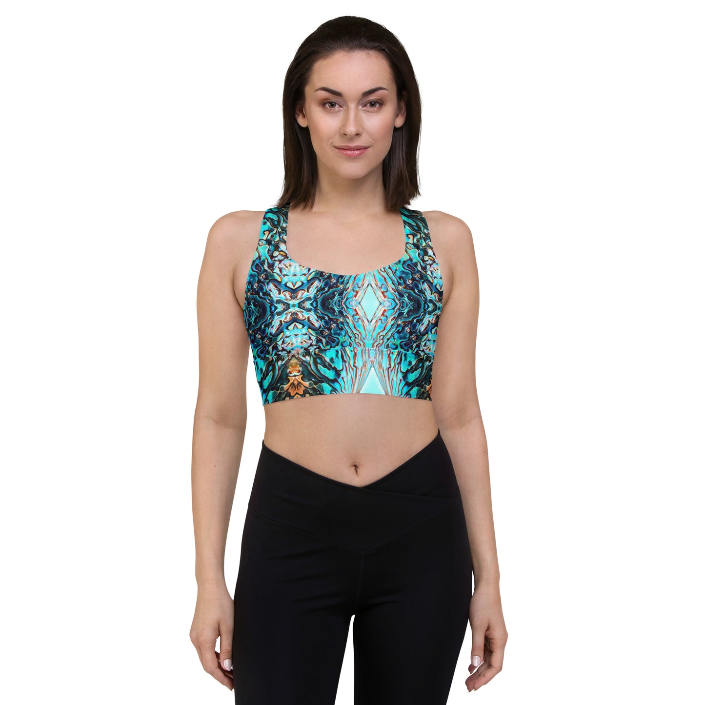 Abalone Dream - Longline Sports Bra