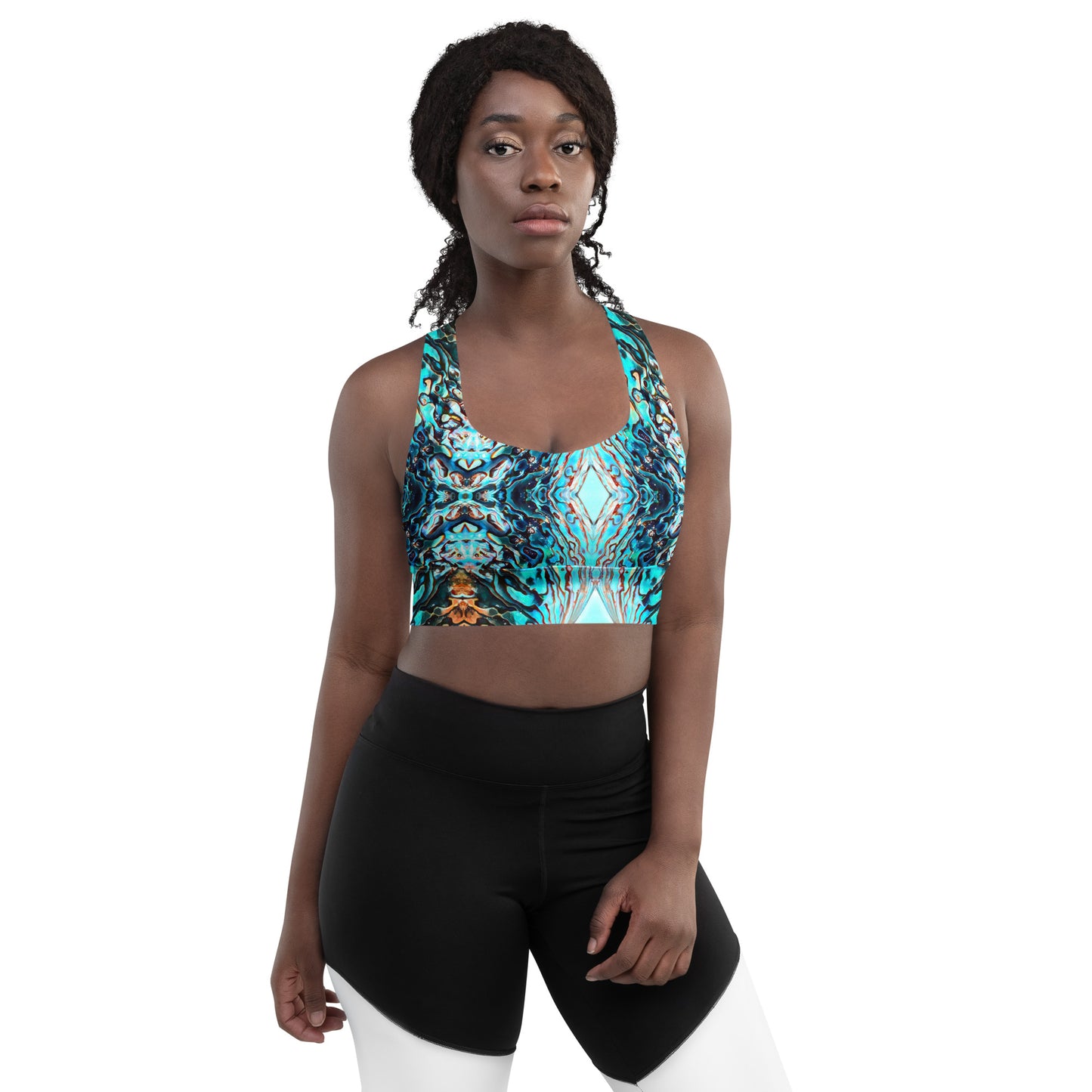 Abalone Dream - Longline Sports Bra