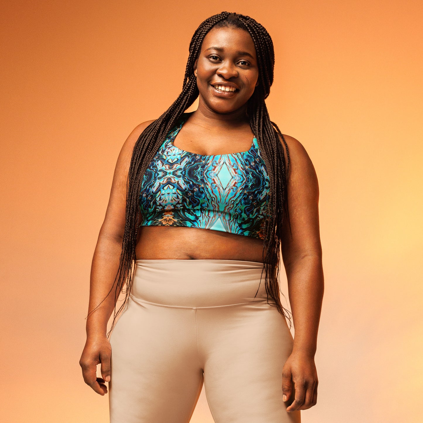 Abalone Dream - Longline Sports Bra