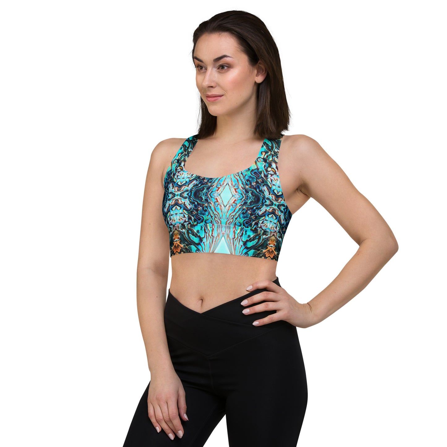 Abalone Dream - Longline Sports Bra