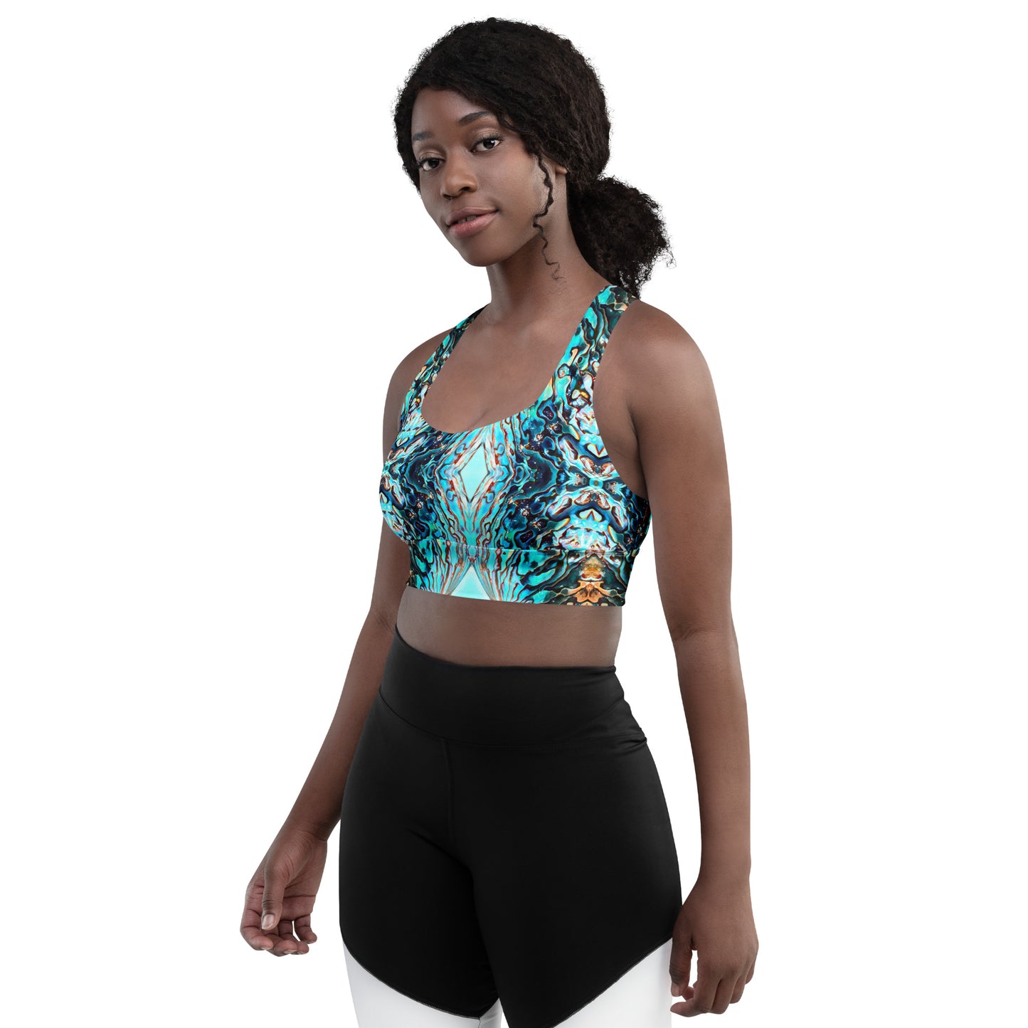 Abalone Dream - Longline Sports Bra