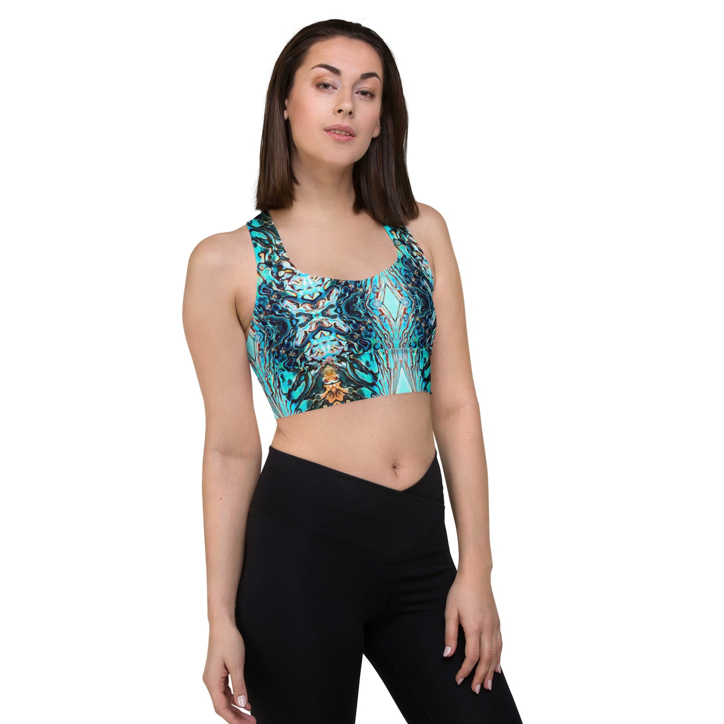 Abalone Dream - Longline Sports Bra