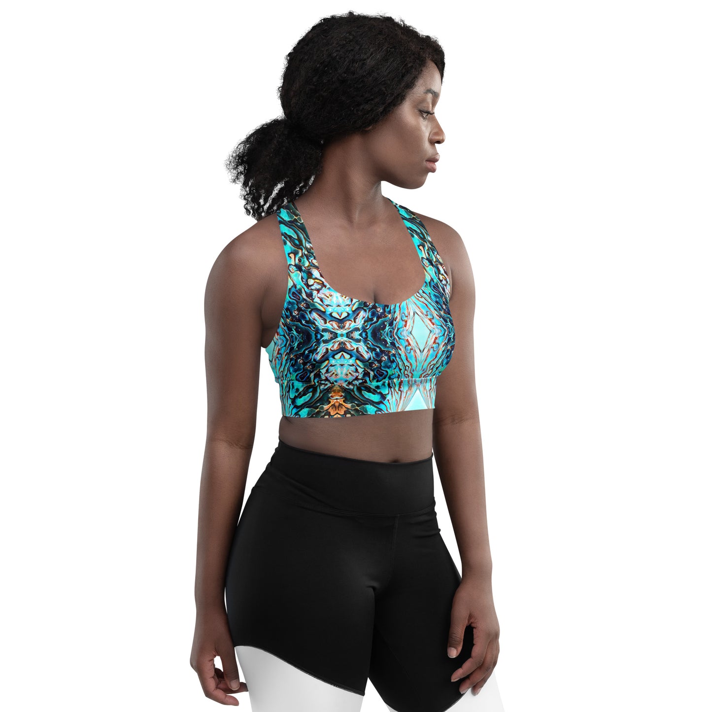 Abalone Dream - Longline Sports Bra