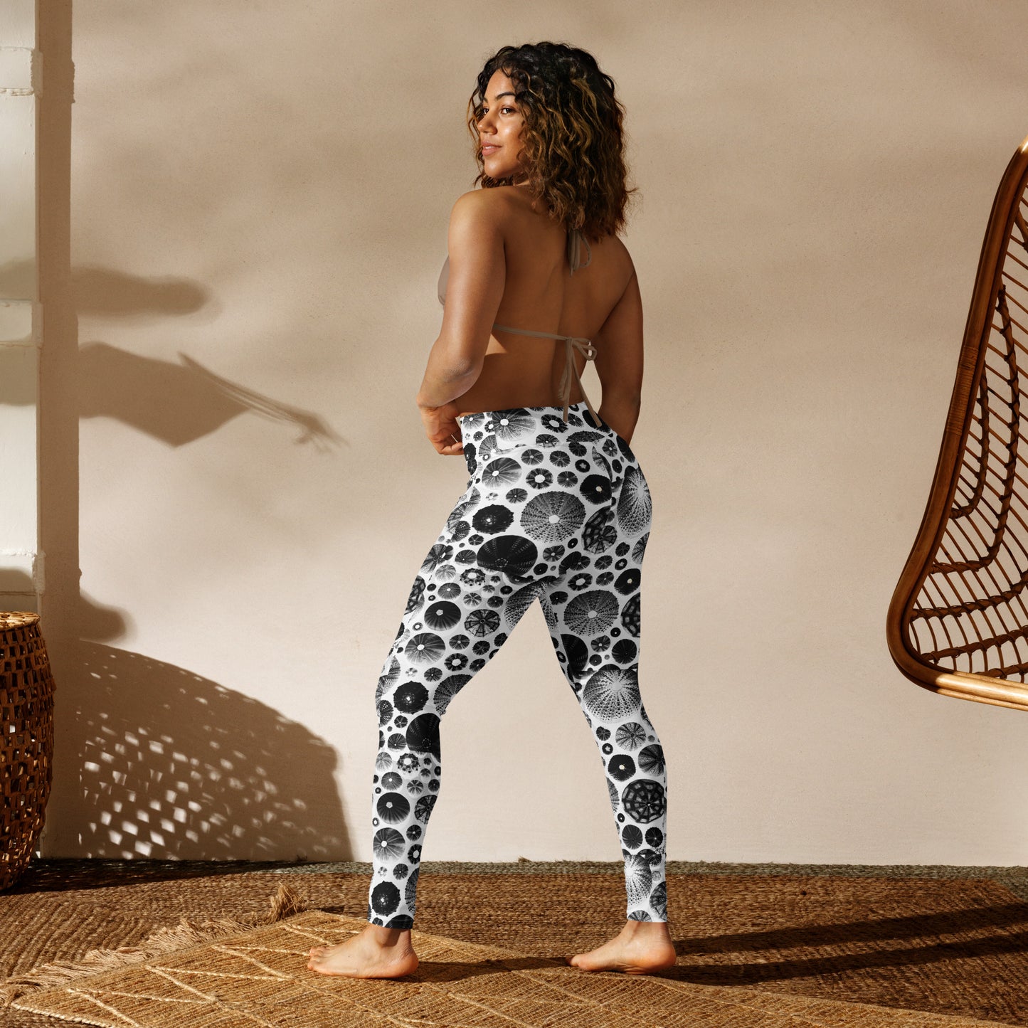 Urchin Glad You Came? - Athletic Leggings (White Background)