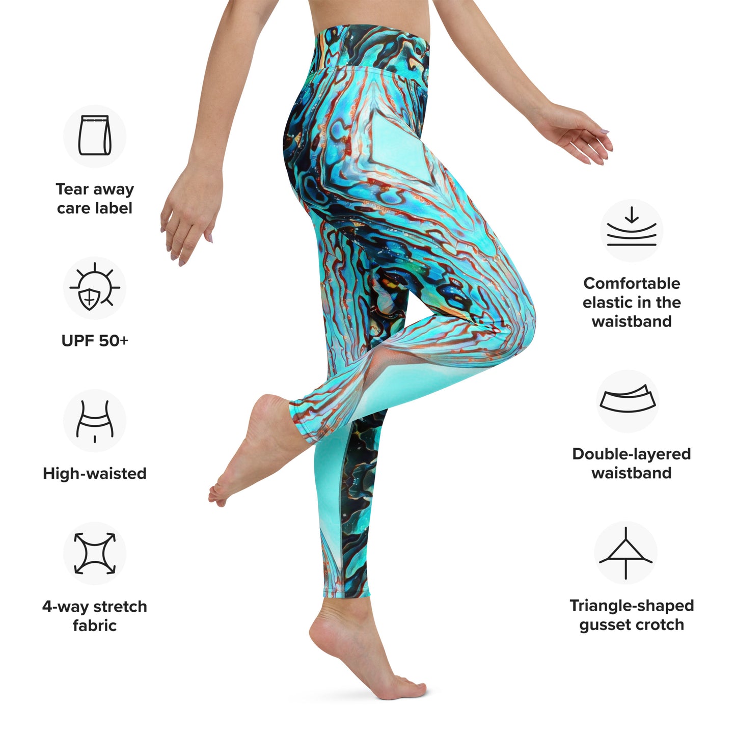 Abalone Dream - Athletic Leggings