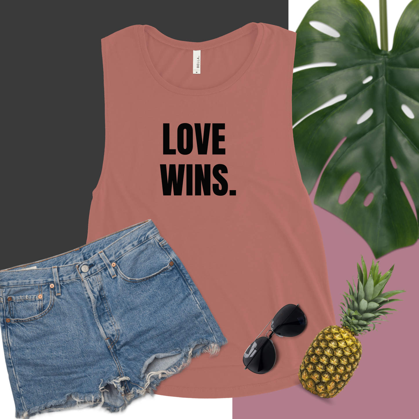 Love Wins - Athletic Tank